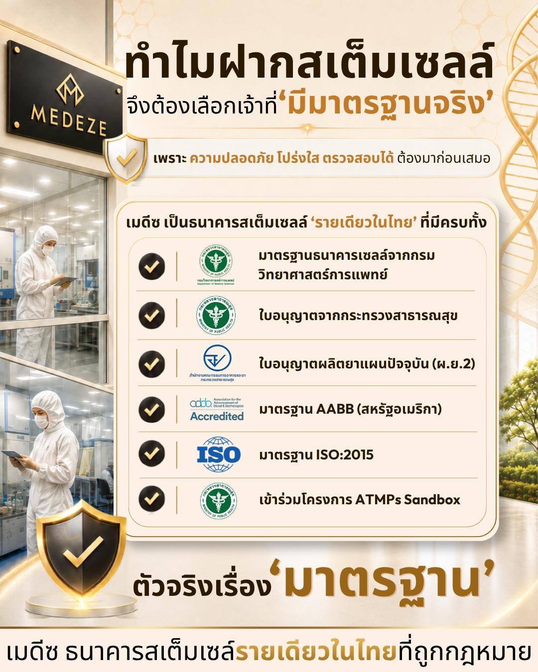 ภาพประกอบข่าว MEDEZE ตอกย้ำความเป็นหนึ่งด้านสเต็มเซลล์